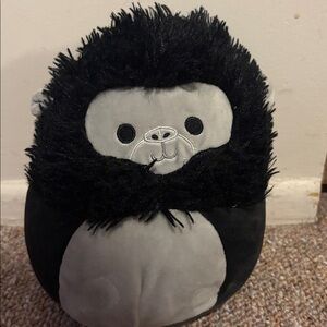 Cute Black and Gray Plush Toy